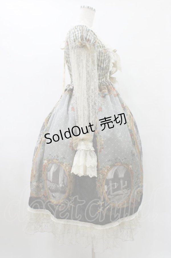 画像3: BABY,THE STARS SHINE BRIGHT / Julietのためのソネット〜Romantic Irony入りの恋薬〜柄ワンピース Free ブラック H-25-08-22-038-BA-OP-NS-ZH (3)