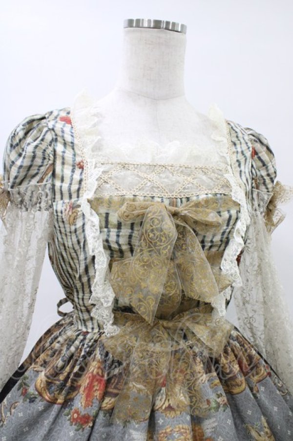 画像4: BABY,THE STARS SHINE BRIGHT / Julietのためのソネット〜Romantic Irony入りの恋薬〜柄ワンピース Free ブラック H-25-08-22-038-BA-OP-NS-ZH (4)