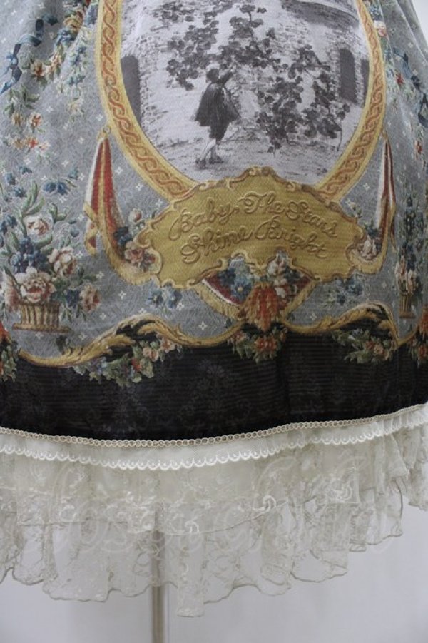 画像5: BABY,THE STARS SHINE BRIGHT / Julietのためのソネット〜Romantic Irony入りの恋薬〜柄ワンピース Free ブラック H-25-08-22-038-BA-OP-NS-ZH (5)