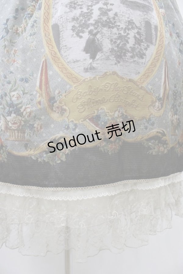 画像5: BABY,THE STARS SHINE BRIGHT / Julietのためのソネット〜Romantic Irony入りの恋薬〜柄ワンピース Free ブラック H-25-08-22-038-BA-OP-NS-ZH (5)