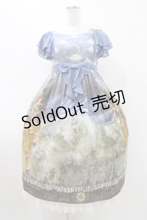 画像: ALICE and the PIRATES / 星空の天幕と秘密のサーカス団柄ワンピース Free ブルー H-25-08-22-049-PA-OP-NS-ZH