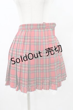 画像: To Alice / プリーツスカート M レッド H-25-08-22-051-LO-SK-NS-ZH