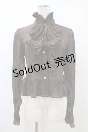 画像: BABY,THE STARS SHINE BRIGHT / ストライプシフォンブラウス Free ブラウン H-25-08-22-060-BA-BL-NS-ZH
