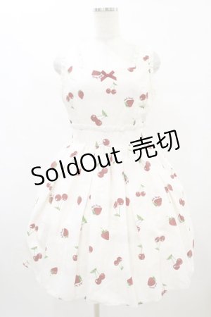 画像: Ank Rouge / LacyCherryberryウエスト切替ジャンパースカート M ピンク H-25-08-22-1006-CA-OP-NS-ZH