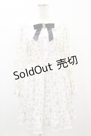 画像: Ank Rouge / マイスウィートピアノコラボ総柄ワンピース M オフ H-25-08-22-1017-CA-OP-NS-ZH