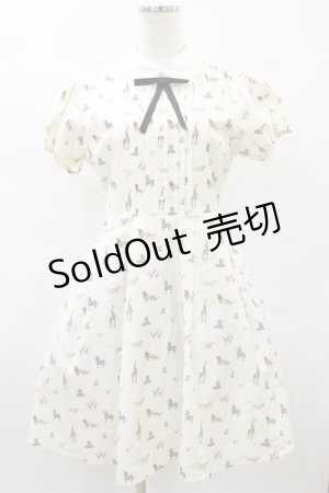 画像: Ank Rouge / ライオン・キング総柄ワンピース M オフ H-25-08-22-1022-CA-OP-NS-ZH