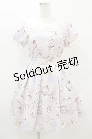 画像: Ank Rouge / VintageCardレースカラーワンピース M ピンク H-25-08-22-1023-CA-OP-NS-ZH
