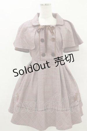 画像: LIZ LISA / グレンチェックワンピース Free ピンク H-25-08-22-1024-LO-OP-NS-ZH
