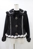 画像1: axes femme kawaii / ガーリーリボンショートコート M ブラック H-25-08-22-065-AX-CO-NS-ZH (1)