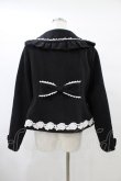画像2: axes femme kawaii / ガーリーリボンショートコート M ブラック H-25-08-22-065-AX-CO-NS-ZH (2)