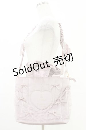 画像: m petit by misako / NINA'Sコラボベロアリボン2wayバッグ  ピンク H-25-08-22-025-LO-BG-NS-ZH