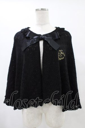 画像: BABY,THE STARS SHINE BRIGHT / BABYお花透かしケープ Free ブラック H-25-08-22-031-BA-TO-NS-ZH
