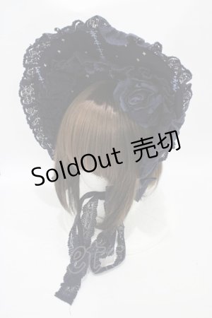 画像: ALICE and the PIRATES / Poison de l'amour柄ボンネット  ネイビー H-25-08-22-004-PA-AC-NS-ZH