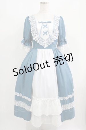 画像: Chalmiere / シュエットワンピース M ブルー H-25-08-23-003-PU-OP-NS-ZH