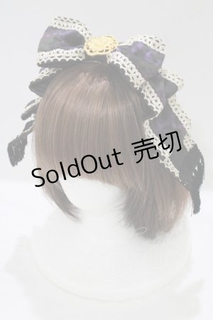 画像: ALICE and the PIRATES / 不思議な奇術師と魔法の夜柄バレッタ  ブラック H-25-08-23-068-PA-AC-NS-ZH