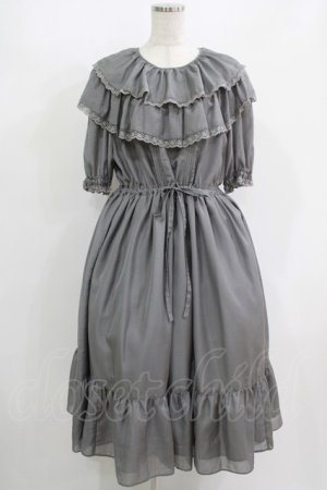 画像: Perla nell' ostrica / フリルカラーワンピース Free Gray H-25-08-23-010-EL-OP-NS-ZH