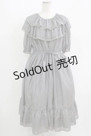 画像: Perla nell' ostrica / フリルカラーワンピース Free Gray H-25-08-23-010-EL-OP-NS-ZH