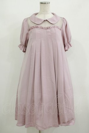 画像: axes femme POETIQUE / メッセージリボンＡラインワンピース M ピンク H-25-08-23-021-AX-OP-NS-ZH