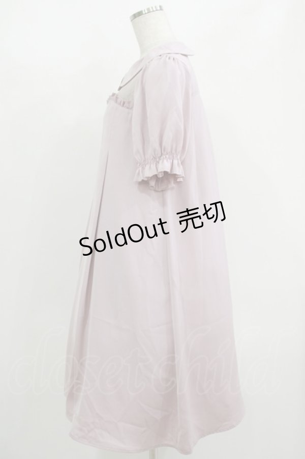 画像2: axes femme POETIQUE / メッセージリボンＡラインワンピース M ピンク H-25-08-23-021-AX-OP-NS-ZH (2)