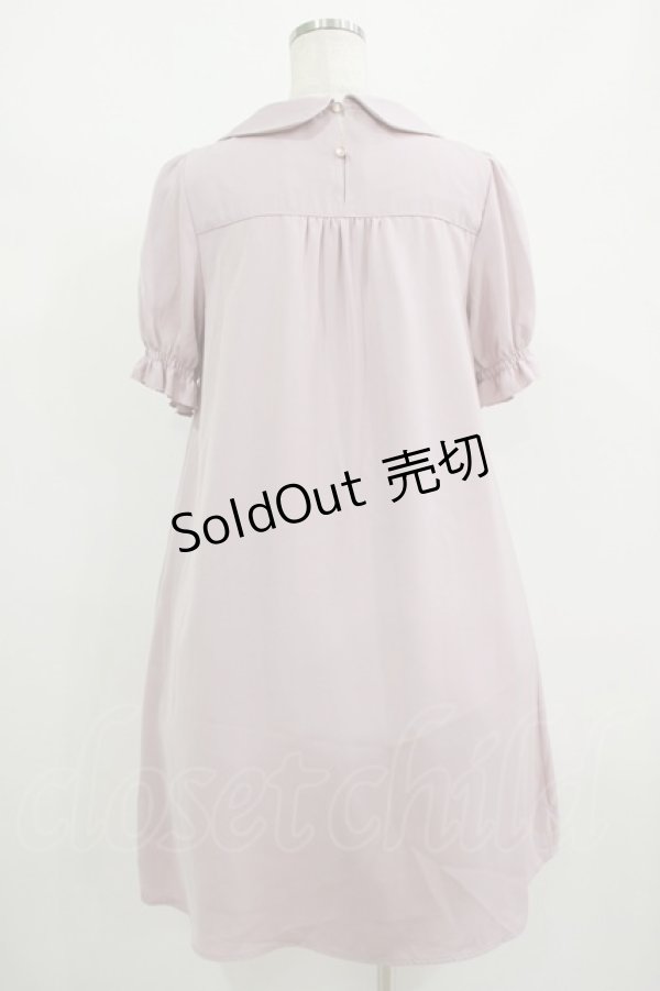 画像3: axes femme POETIQUE / メッセージリボンＡラインワンピース M ピンク H-25-08-23-021-AX-OP-NS-ZH (3)