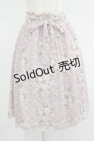 画像: axes femme / 花柄スカート M ラベンダー H-25-08-24-024-AX-SK-NS-ZH