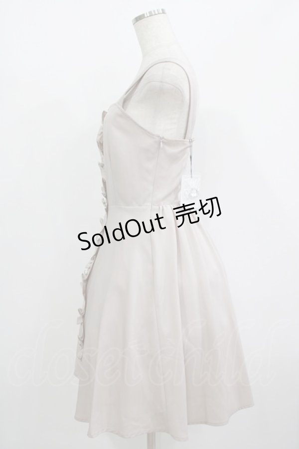 画像2: Ank Rouge / ビジューボタンジャンパースカート M ベージュ H-25-08-24-028-CA-OP-NS-ZH (2)