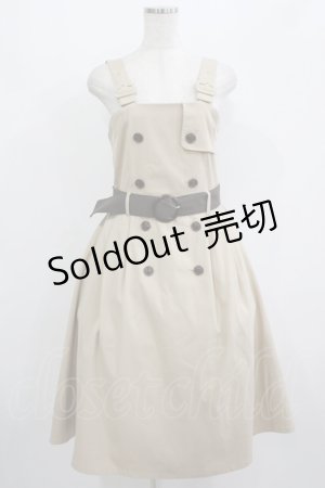 画像: axes femme POETIQUE / バイカラートレンチワンピ M ベージュ H-25-08-24-029-AX-OP-NS-ZH