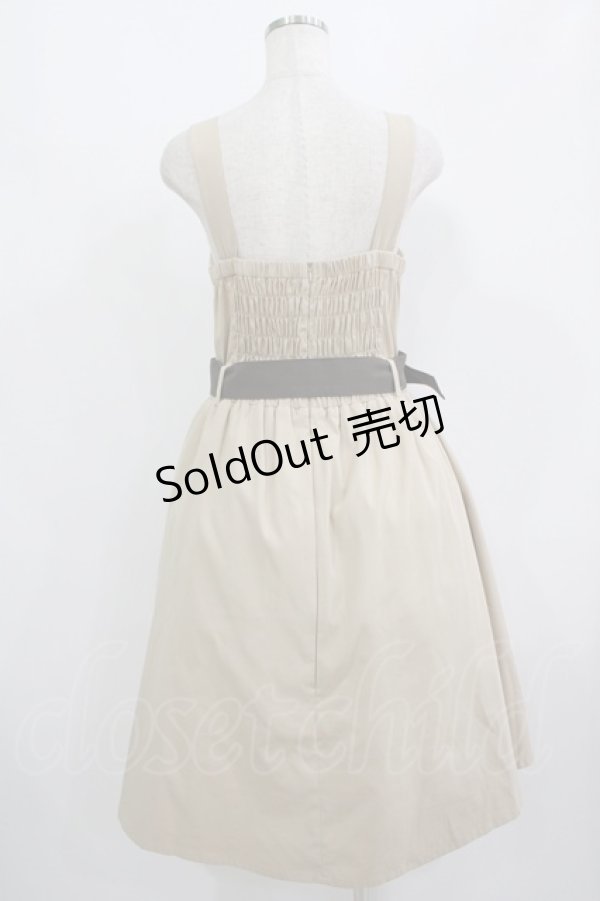 画像3: axes femme POETIQUE / バイカラートレンチワンピ M ベージュ H-25-08-24-029-AX-OP-NS-ZH (3)