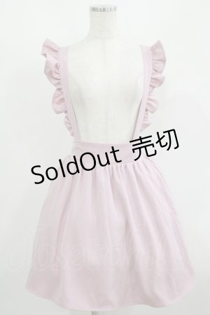 画像: Ank Rouge / フリルサスペンダースカート M ピンク H-25-08-24-034-CA-SK-NS-ZH