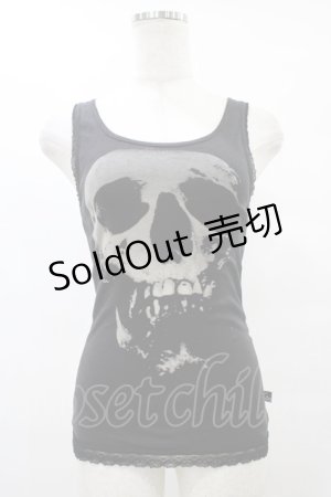 画像: HYSTERIC GLAMOUR / プリントタンク  黒 H-25-08-24-1045-PU-TO-KB-ZH