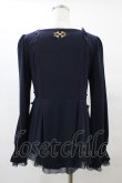 画像2: Ozz oneste / プリント刺繍トップス  ネイビー H-25-08-24-1051-OO-TO-KB-ZH (2)