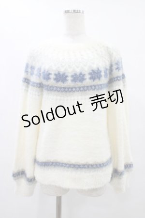 画像: axes femme / 求心柄フェザーニットプルオーバー  生成 H-25-08-24-1054-AX-TO-KB-ZH