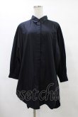 画像1: monomania / BIGシャツ  黒 H-25-08-24-1056-PU-BL-KB-ZH (1)