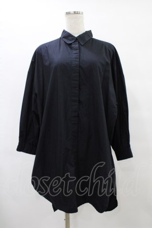 画像: monomania / BIGシャツ  黒 H-25-08-24-1056-PU-BL-KB-ZH