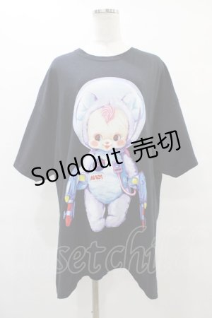 画像: LAND by MILK BOY / LAND×CeriseコラボBIG Tシャツ  ブラック H-25-08-24-1058-0-TO-KB-ZH