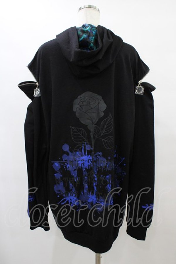 画像2: NieR Clothing / オフショルプルパーカー  黒 H-25-08-24-1064-PU-TO-KB-ZH (2)