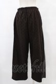 画像2: axes femme / フロッキードットプリーツ切替パンツ  茶 H-25-08-24-1028-AX-PA-KB-ZH (2)