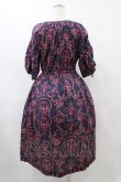 画像2: Jane Marple Dans Le Salon / Marie Antoinette drawstring sleeve dress Free ネイビー H-25-08-24-1032-JM-OP-KB-ZH (2)