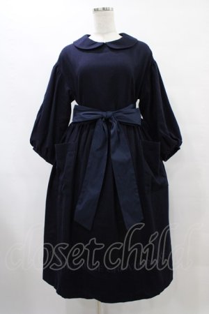 画像: Jane Marple / CREATING ALICE刺繍ドレス  ネイビー H-25-08-24-1033-JM-OP-KB-ZH