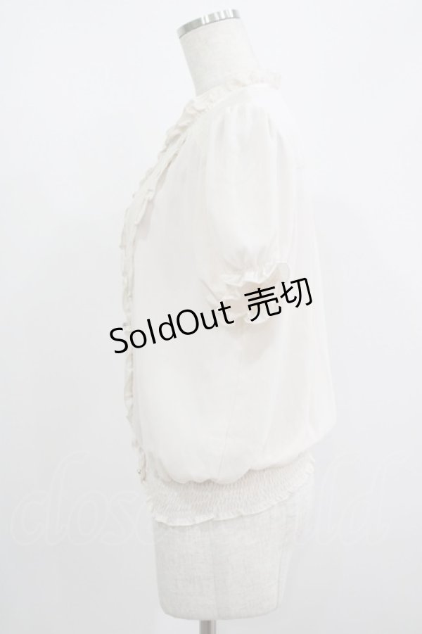 画像2: axes femme / ヨーク切替ブラウス M 生成り H-25-08-24-049-AX-BL-NS-ZH (2)