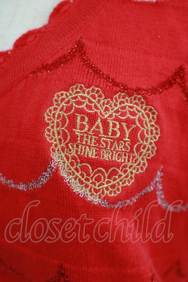 画像4: BABY,THE STARS SHINE BRIGHT / Sweet Parfaitカーディガン Free レッド H-25-08-24-061-BA-TO-NS-ZH (4)