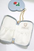 画像2: m petit by misako / AMハートミラーツキポーチ  サックス H-25-08-24-074-LO-ZA-NS-ZH (2)