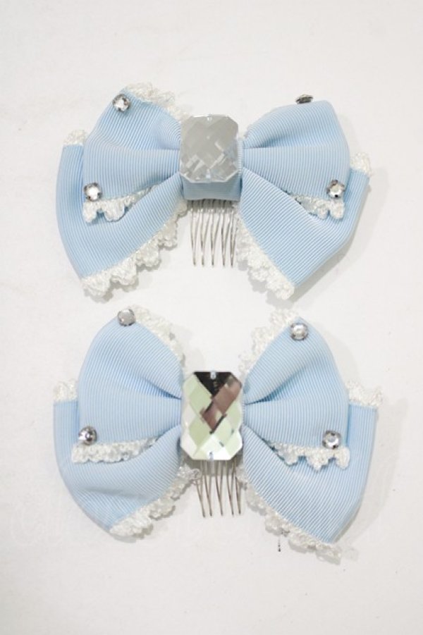 画像2: Angelic Pretty / きらきらビジューコーム  サックス H-25-08-24-080-AP-AC-NS-ZH (2)