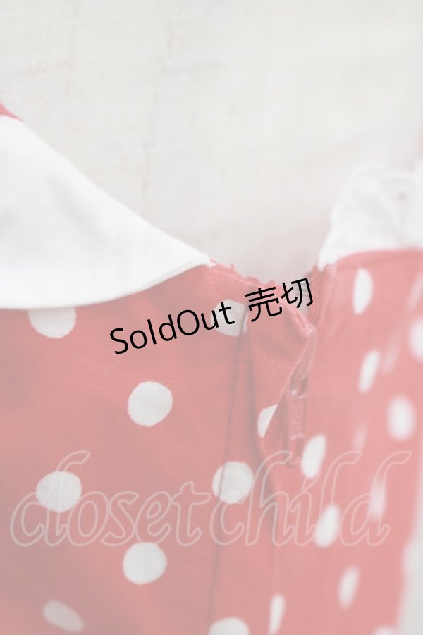 画像4: Angelic Pretty / うさぎちゃんポッケジャンパースカート Free レッド H-25-08-24-007-AP-OP-NS-ZH (4)