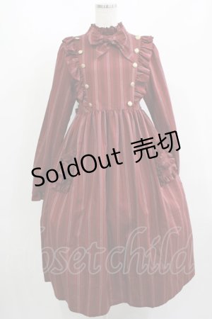 画像: Physical Drop / ナース風ワンピース・ヘッドドレスセット Free ボルドー H-25-08-24-013-LO-OP-NS-ZH
