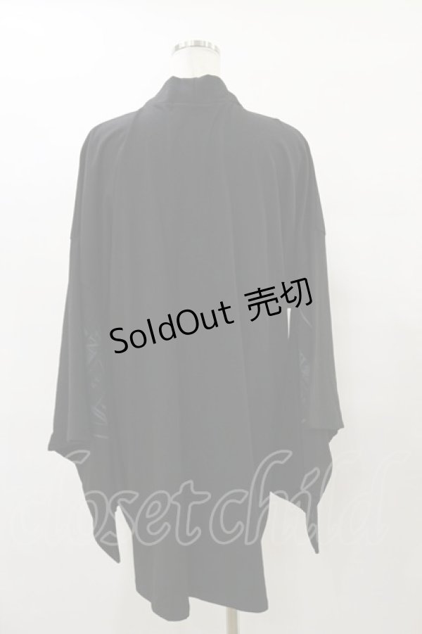 画像2: SEX POT ReVeNGe / Skull Ghost Kimono Sleeveカーディガン  ブラック H-25-08-25-1048-SP-TO-KB-ZH (2)