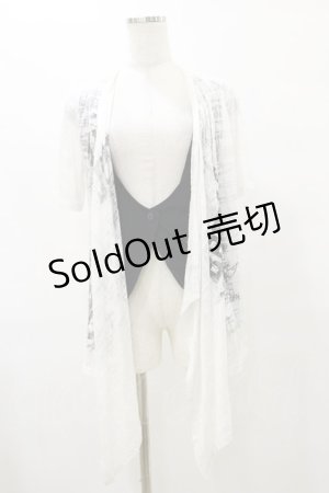 画像: GHOST of HARLEM / レイヤード風ジレ  白×黒 H-25-08-25-1050-GL-TO-KB-ZH