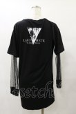 画像2: SEX POT ReVeNGe / レイヤード風切替カットソー  黒 H-25-08-25-1060-SP-TO-KB-ZH (2)
