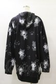 画像2: NieR Clothing / 総柄ZIPパーカー F 黒 H-25-08-25-1010-PU-TO-KB-ZH (2)