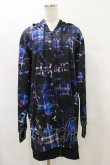 画像1: NieR Clothing / 総柄ZIPパーカー  黒 H-25-08-25-1011-PU-TO-KB-ZH (1)